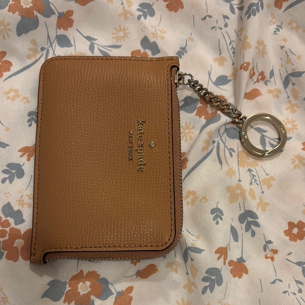 Kate Spade Brown Leather Keychain Pouch
